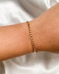 Gold Plated Basic Figaro Bracelet