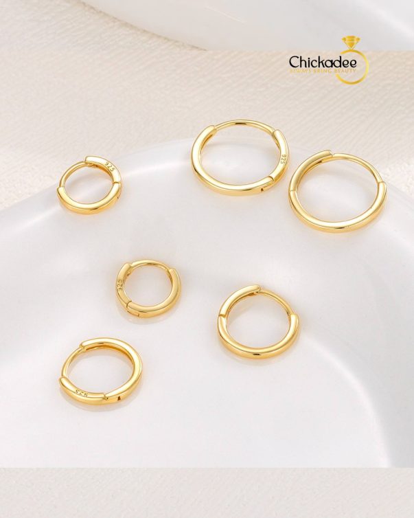 925 Sterling Silver Smooth Round Earrings