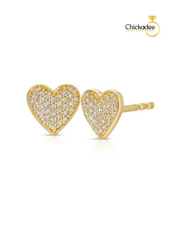 Dainty Heart Stud Earrings