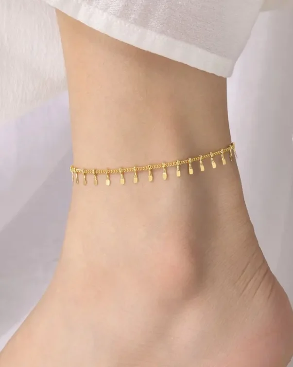 18K Gold Plated Stainless Steel Non Tarnish Foot Ankle Chain