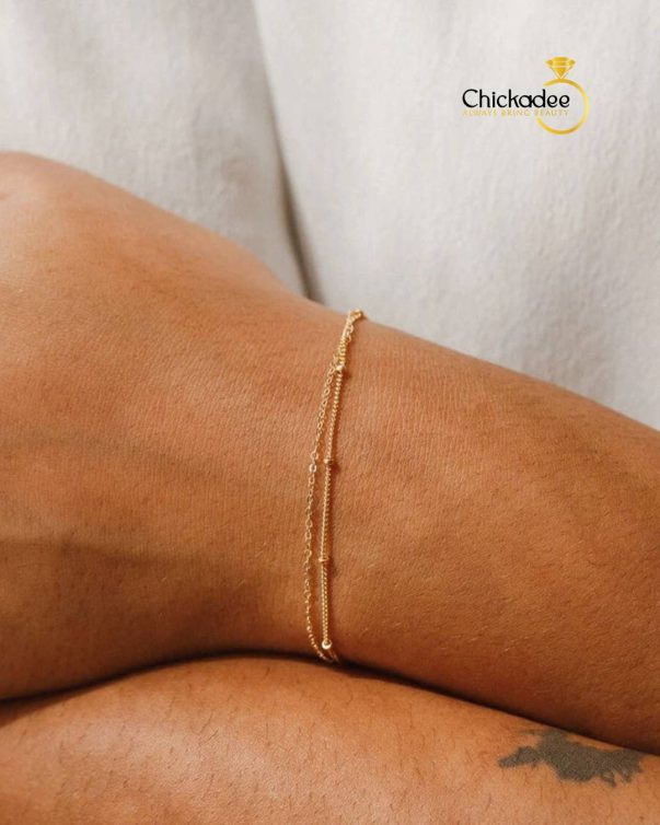 Double Bead Chain Bracelet