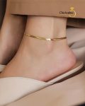 Gold Plated Basic Snake Anklet