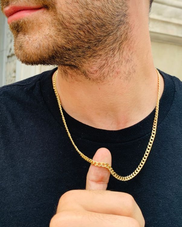 Gold Plated Stainless Steel Cuban Link Chain 5mm