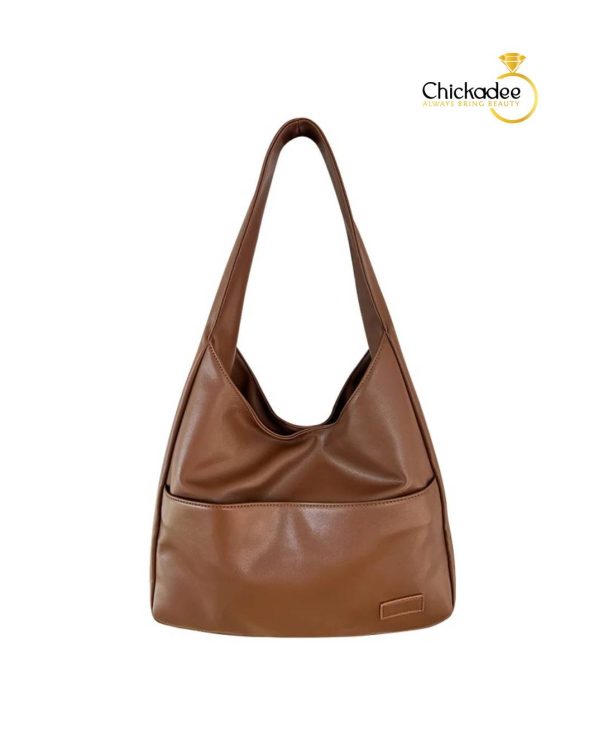 Retro Casual PU Leather Large Capacity Commuter Shoulder Bag