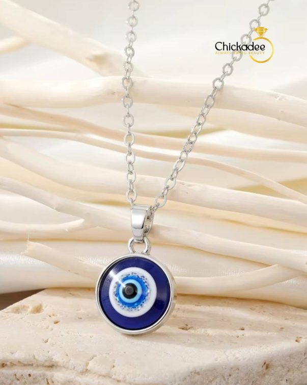 Silver Evil Eye Necklace