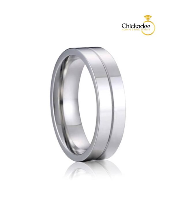 Couple Engagement Wedding Rings Silver