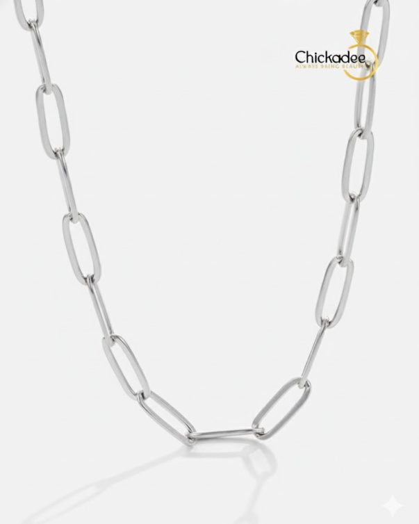 Basic Silver Paperclip Chain (Large)
