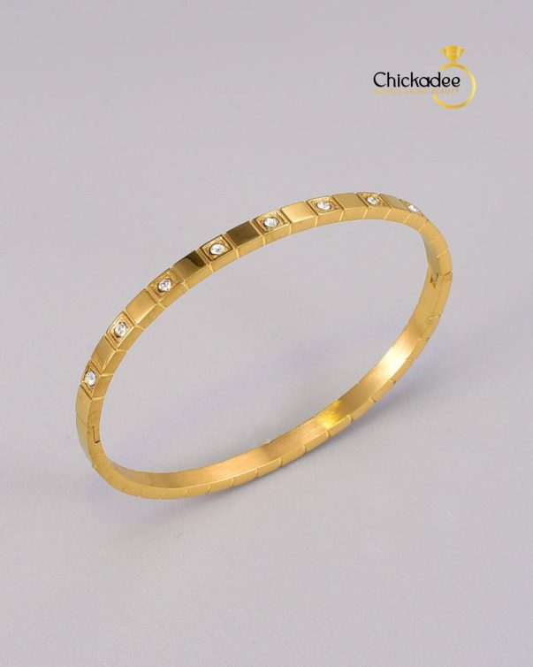 Diamond Square Women Bangle Bracelet