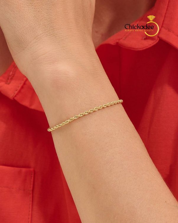 Twisted Rope Chain Bracelet