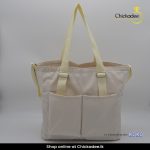 2024 high quality Korean multi-functional hand bill shoulder bag large capacity canvas bag shopping bag white