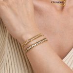 6mm Iced Out Stone Diamond Tennis Bracelet