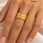 Banded Metal Statement Ring