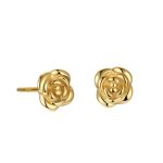 925 Sterling Silver Flower Minimalist Vintage Stud Earrings