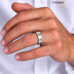 Couple Engagement Wedding Rings Silver