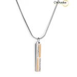 316L Stainless Steel Silver plated Custom Name Kids Girls Necklace