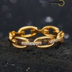 Diamond Cuban Chain Link Ring