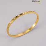 Diamond Square Women Bangle Bracelet