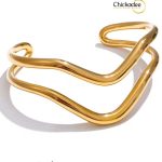 Double Layer Hollow Cuff Quality Bracelet Bangle
