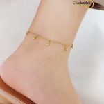 Elegant Lady Ethnic Style Ball 304 Stainless Steel Anklet
