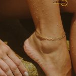Gold Plated Stainless Steel Figaro Chain Anklet