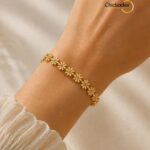 Flower Stainless Steel Bracelet