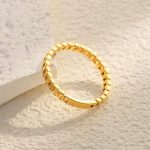 18K Gold Plated Stainless Steel High Polish Rings