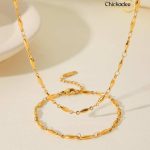 Bean Melon Seeds Link Chain Necklaces