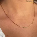 Minimalist 1.2mm Thin Round Silvery Snake Necklace