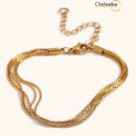 Multilayer Chain Bracelets