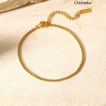 Rounded Box Chain Bracelet