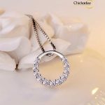 S925 Silver Mini Circle Necklace