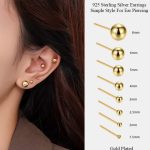 Simple Round Minimalist Stud Bead Earrings