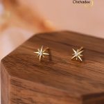 925 Sterling Silver Hypoallergenic Star Stud Earrings