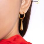 Teardrop Hoop Earrings