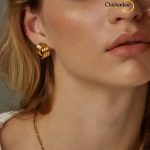 Three Line Staggered Earrings