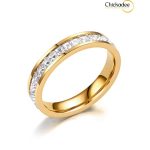 Titanium Steel Ring Full Star Ring Titanium Steel - 3mm