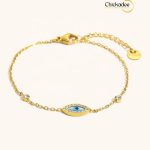 Zircon Enamel Trendy Evil Eye Bracelets