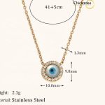 Zircon Evil Eye Necklace
