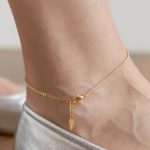 Gold Plated Stainless Steel Snake Chain Anklets