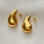 Gold Plated Teardrop Earrings