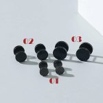 Men Round Stud Earrings