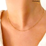 Mini Fine gold plated beaded necklace