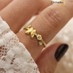 butterfly Titanium Steel Ring