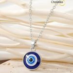 Silver Evil Eye Necklace