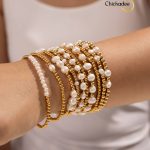 Freshwater Pearl Stretch Bracelet Set