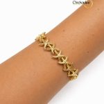 Minimalist Fish Starfish Cuff Bracelet