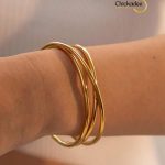 Molten Wrap Cuff Bangle