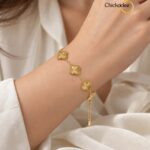 Gold Clover Bracelet